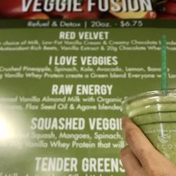 The Chill - Try one of the Veggie Fusion smoothies.