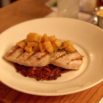 Asere Cubano Kitchen & Bar - Sword fish topped with mango - Cuban Near Me - San Juan, Puerto Rico Asere Cubano Kitchen & Bar - Sword fish topped with mango - Cuban Near Me - San Juan, Puerto Rico