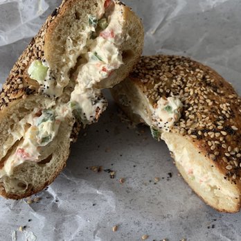 Pearl's Bagels & Bakery - Everything bagel and veggie cream cheese - Bagels Near Me - Albany, New York Pearl's Bagels & Bakery - Everything bagel and veggie cream cheese - Bagels Near Me - Albany, New York