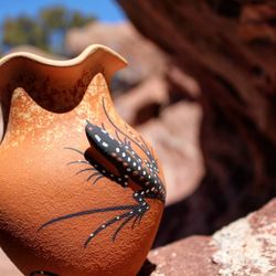 The Eagle Dancer - Hand crafted pottery from the Zuni Tribe