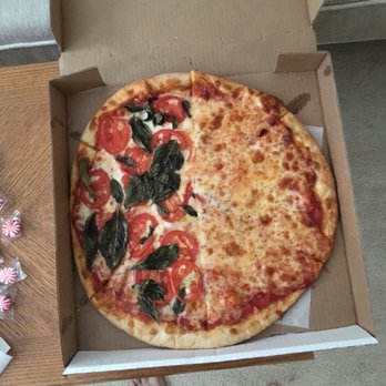 Salvio's Pizzeria - half cheese half margherita! - Pizza Near Me - Cary, North Carolina
