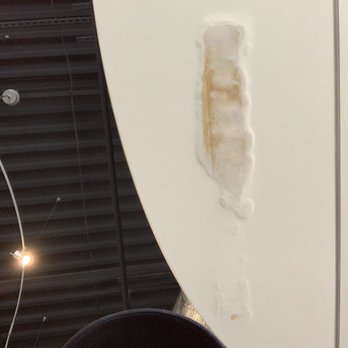 Mama's Restaurant #2 - Stain on ceiling above our table - Breakfast & Brunch Near Me - Tyler, Texas
