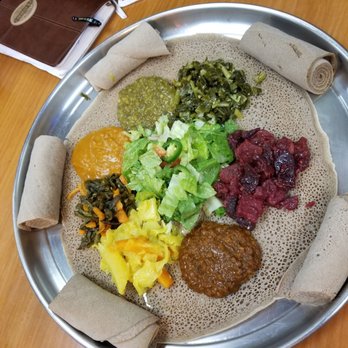 Piassa - Veggie combo - Ethiopian Near Me - Scottdale, Georgia