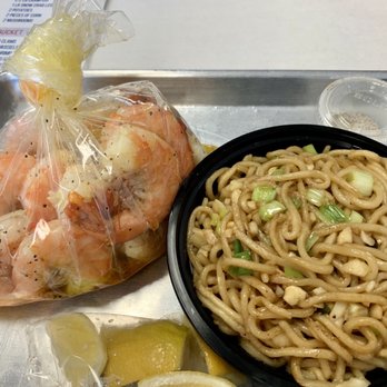 The Cajun Spot - Lemon pepper shrimp mild with garlic noodles - Cajun/Creole Near Me - Manteca, California The Cajun Spot - Lemon pepper shrimp mild with garlic noodles - Cajun/Creole Near Me - Manteca, California