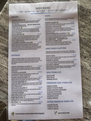 Menu photo 7 Shuckers Jensen Beach, FL