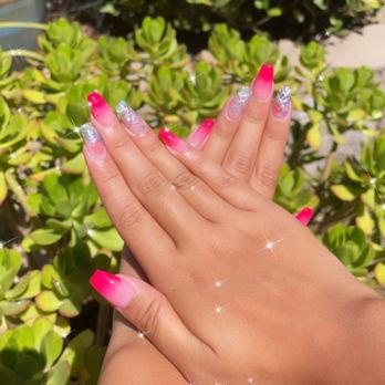 QV Nails - pink ombre ...I don't like it, I LOVE it!! Thank you to the BEST manicurist Linh for giving my nails life! - Nail Salons Near Me - Simi Valley, California QV Nails - pink ombre ...I don't like it, I LOVE it!! Thank you to the BEST manicurist Linh for giving my nails life! - Nail Salons Near Me - Simi Valley, California