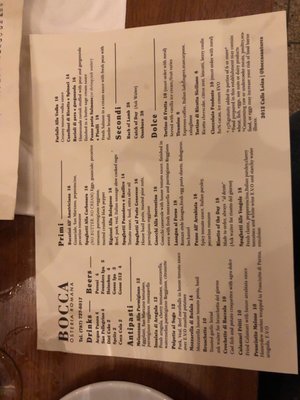 Menu photo 5 Bocca Osteria Romana San Juan, PR Menu photo 5 Bocca Osteria Romana San Juan, PR