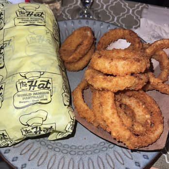 The Hat - Onion Rings & pastrami sandwich - American Near Me - Lake Forest, California The Hat - Onion Rings & pastrami sandwich - American Near Me - Lake Forest, California