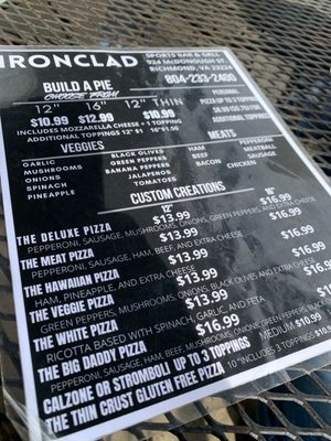 Menu photo 6 Ironclad Pizza Grill Richmond, VA Menu photo 6 Ironclad Pizza Grill Richmond, VA
