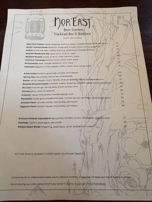 Menu photo 1 Nor'East Beer Garden Provincetown, MA