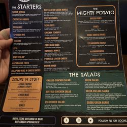 Steakhouse Philly - Front of menu