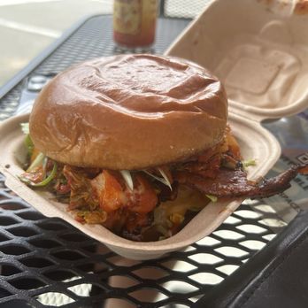 KoKyu Na'Mean - Kim Cheeseburger Add bacon - Sandwiches Near Me - Durham, North Carolina KoKyu Na'Mean - Kim Cheeseburger Add bacon - Sandwiches Near Me - Durham, North Carolina
