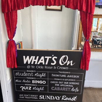Ye Olde Rose & Crown - Weekly activities - Pubs Near Me - London, XGL Ye Olde Rose & Crown - Weekly activities - Pubs Near Me - London, XGL
