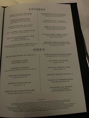 Menu photo 1 Del Frisco's Double Eagle Steakhouse Las Vegas, NV