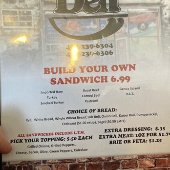Westside Deli - Front of the menu - Delis Near Me - Lynchburg, Virginia Westside Deli - Front of the menu - Delis Near Me - Lynchburg, Virginia