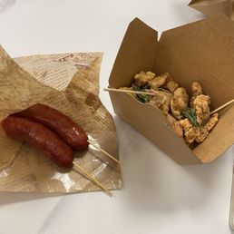 Taiwanese Chicken Nuggets + Taiwanese Sausage