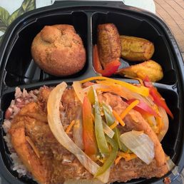 This is the Escovitch Fish dinner