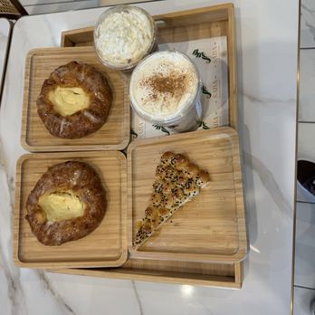 Saba Coffee - 2 cheese danish, 1 honey-bread-thing, 1 pistachio latte, 1 cinnamon butter latte - Coffee & Tea Near Me - Jacksonville, North Carolina Saba Coffee - 2 cheese danish, 1 honey-bread-thing, 1 pistachio latte, 1 cinnamon butter latte - Coffee & Tea Near Me - Jacksonville, North Carolina