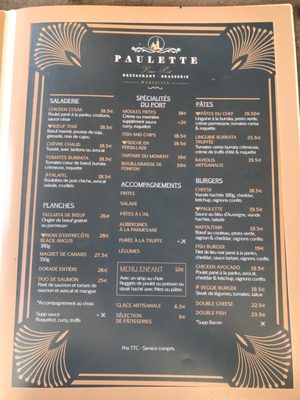 Menu photo 3 Paulette Marseille, 13 Menu photo 3 Paulette Marseille, 13