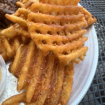 Stack 571 Burger and Whiskey - Rock hard waffle fries - Burgers Near Me - Riverton, Utah Stack 571 Burger and Whiskey - Rock hard waffle fries - Burgers Near Me - Riverton, Utah