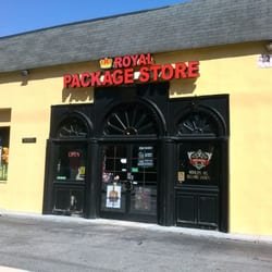 Royal Package Store - Parking lot.