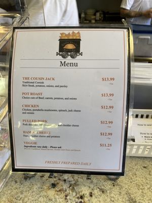 Menu photo 4 Grass Valley Pasty Grass Valley, CA