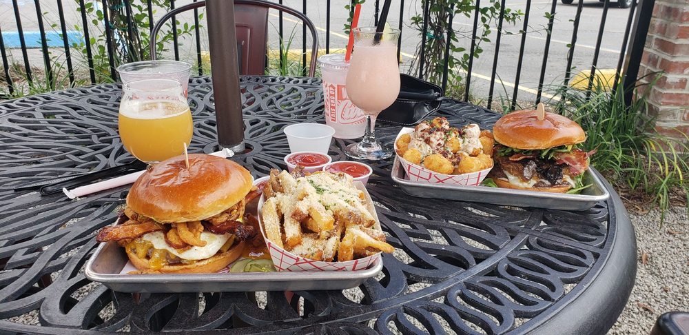 burgers at Curbside Burgers in Baton Rouge, Louisiana