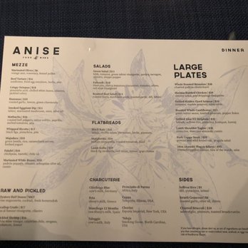 Anise Wine Bar- The Village Dallas - Menu - Wine Bars Near Me - Dallas, Texas