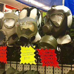Woodville Surplus - This place is either an army surplus store, or an S&M shop.  Maybe both.