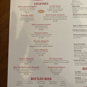 Matt's El Rancho - Menu - Mexican Near Me - Austin, Texas Matt's El Rancho - Menu - Mexican Near Me - Austin, Texas