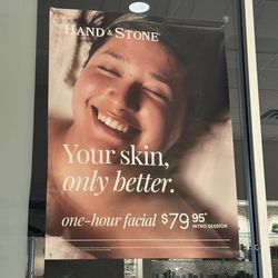 Hand & Stone Massage and Facial Spa - Promotional flyer