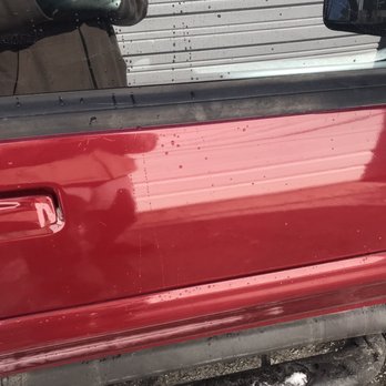 Econo Auto Painting - Right side passages door has dents that were not there before which needs to be sanded down and repainted - Body Shops Near Me - West Columbia, South Carolina Econo Auto Painting - Right side passages door has dents that were not there before which needs to be sanded down and repainted - Body Shops Near Me - West Columbia, South Carolina