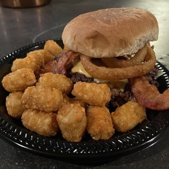 Crusader Brewing - Crusader Loaded Burger - Breweries Near Me - Bakersfield, California