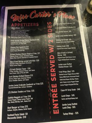 Menu photo 4 Miss Carter's Place Baltimore, MD