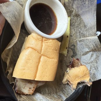Trout Town Tavern & Eatery - Brisket and Swiss Dip... only got half the sandwich because my husband loved it! - American Near Me - Kalkaska, Michigan Trout Town Tavern & Eatery - Brisket and Swiss Dip... only got half the sandwich because my husband loved it! - American Near Me - Kalkaska, Michigan