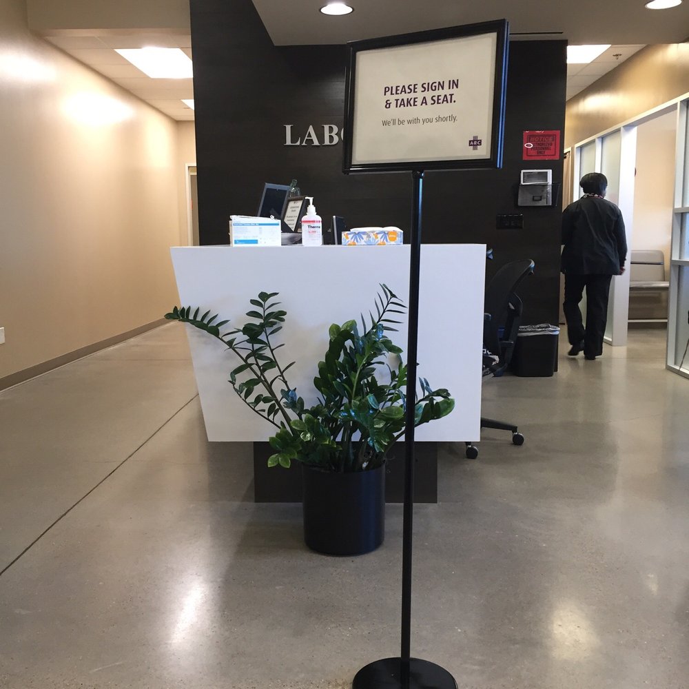 Waiting for blood to be drawn - clean facility Waiting for blood to be drawn - clean facility