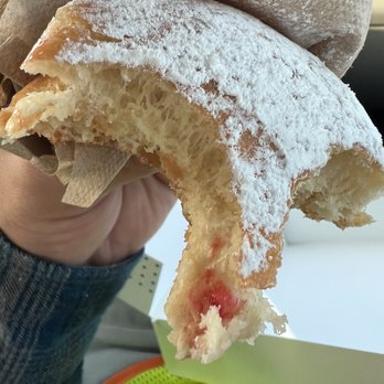 Krispy Kreme - Spot of jelly ... SMH - Donuts Near Me - Gardena, California
