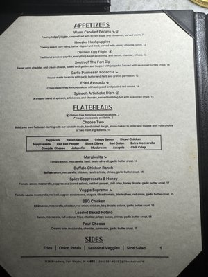 Menu photo 1 The Abstract Fort Wayne, IN
