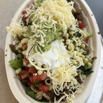 Chipotle Mexican Grill - Carnitas, rice, black beans, fajitas, cheese, guac, sour cream, chili-corn salsa, tomato salsa & romaine lettuce! - Mexican Near Me - Fair Oaks, California Chipotle Mexican Grill - Carnitas, rice, black beans, fajitas, cheese, guac, sour cream, chili-corn salsa, tomato salsa & romaine lettuce! - Mexican Near Me - Fair Oaks, California