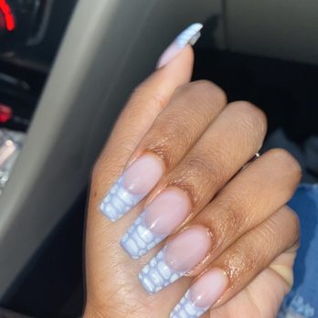 Lush Nail Spa - Love is in the bair (nude) Cloud castle (grey) White Blooming French tips - Nail Salons Near Me - Winter Park, Florida Lush Nail Spa - Love is in the bair (nude) Cloud castle (grey) White Blooming French tips - Nail Salons Near Me - Winter Park, Florida
