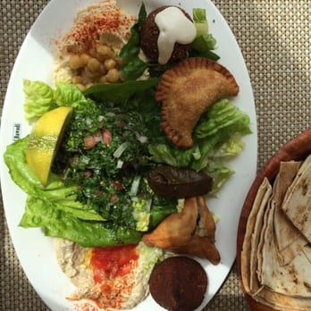 Al Masar - Vegetarian platter for one. Filling and delicious. - Lebanese Near Me - London, XGL