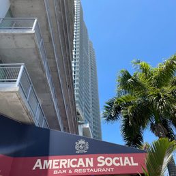 Exterior outside entrance of American Social - Bar & Kitchen - Miami - Restaurant - Miami, Florida Exterior outside entrance of American Social - Bar & Kitchen - Miami - Restaurant - Miami, Florida