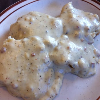 Auntie Mame's - 2 Biscuits and Gravy, $5.75! So filling @__@ - Breakfast & Brunch Near Me - Scotts Valley, California