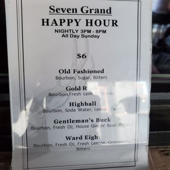 Seven Grand - Menu - Lounges Near Me - Denver, Colorado Seven Grand - Menu - Lounges Near Me - Denver, Colorado