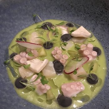 Tintoque - Appetizer - Aguachile Octopus- fabulous - Signature Cuisine Near Me - Puerto Vallarta, JAL