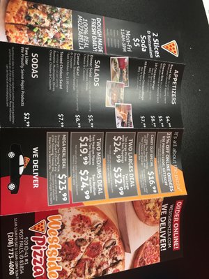 Menu photo 2 Westside Pizza Post Falls, ID
