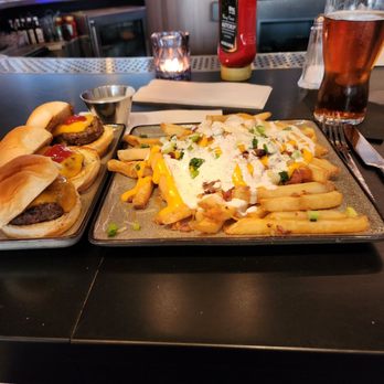 Bar Harbor - Loaded fries (I added the ranch...they're not loaded without ranch...just sayin), mini sliders, and yeungling...does life get better?! - American Near Me - Oxon Hill, Maryland Bar Harbor - Loaded fries (I added the ranch...they're not loaded without ranch...just sayin), mini sliders, and yeungling...does life get better?! - American Near Me - Oxon Hill, Maryland