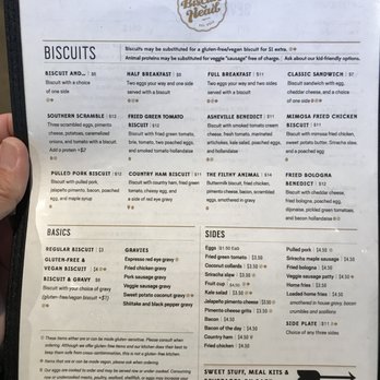 Biscuit Head - Menu front - Breakfast & Brunch Near Me - Asheville, North Carolina Biscuit Head - Menu front - Breakfast & Brunch Near Me - Asheville, North Carolina