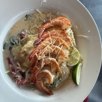 Conch Republic Seafood - Lobster stuffed ravioli with shrimp - Seafood Near Me - Key West, Florida Conch Republic Seafood - Lobster stuffed ravioli with shrimp - Seafood Near Me - Key West, Florida