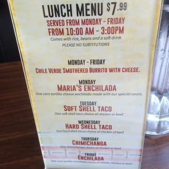 Maria's Mexican Restaurant - Lunch specials - Mexican Near Me - Ogden, Utah
